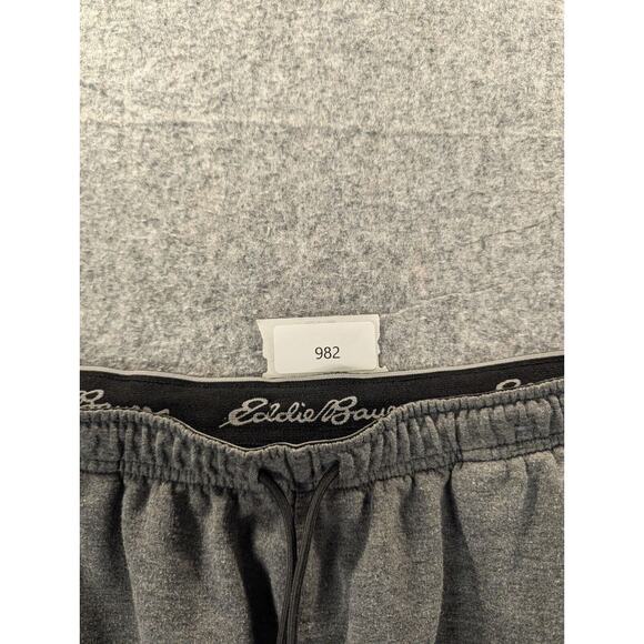 Eddie Bauer Sweatpants Medium Men's Gray Lounge Fleece Activewear Poly Blend - Picture 11 of 11